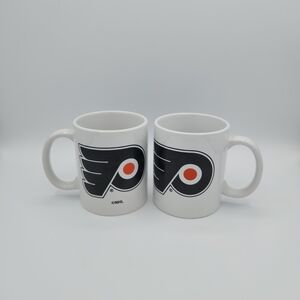 Philadelphia Flyers Hockey Coffee Mugs Old School EUC Storage Stains
